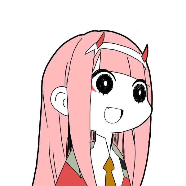 ảnh chibi Zero Two anime style