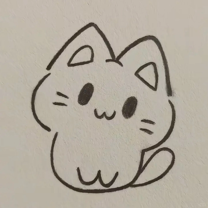 ảnh chibi không màu tạo dáng vui nhộn