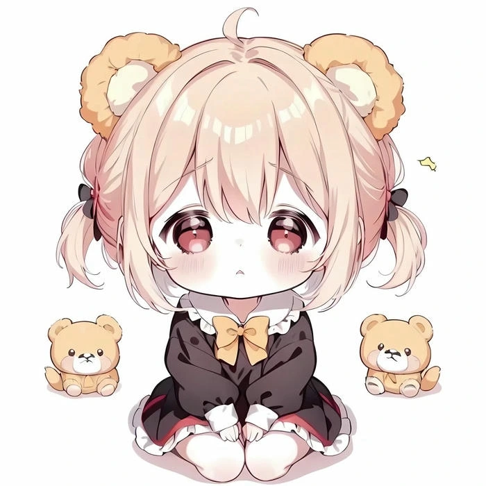 ảnh cô gái dễ thương chibi