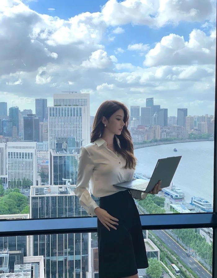 ảnh gái công sở xinh đẹp
