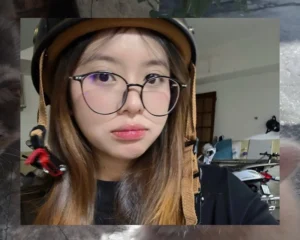 anh gái xinh đeo kính