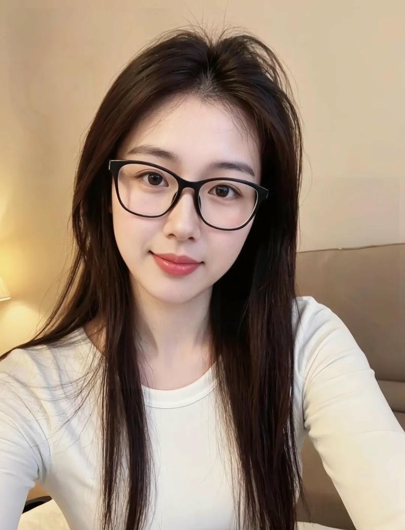 ảnh gái xinh đeo kính dễ mến