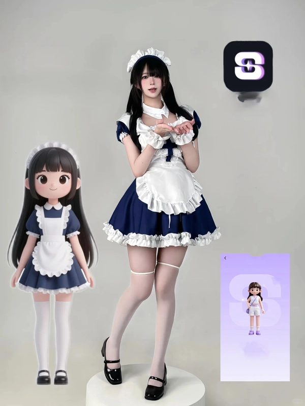 app chibi full body đáng yêu tone pastel