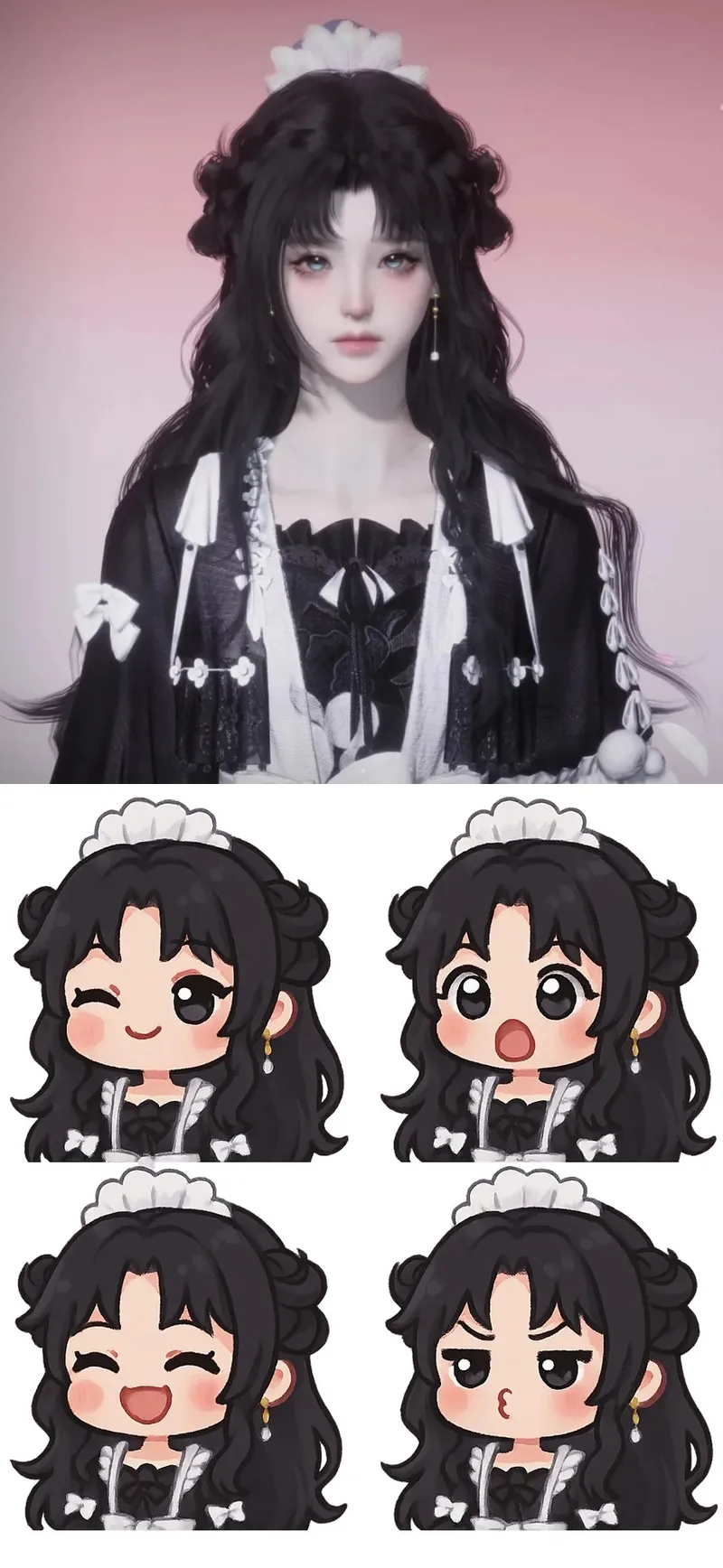 cách làm ảnh chibi full body cute