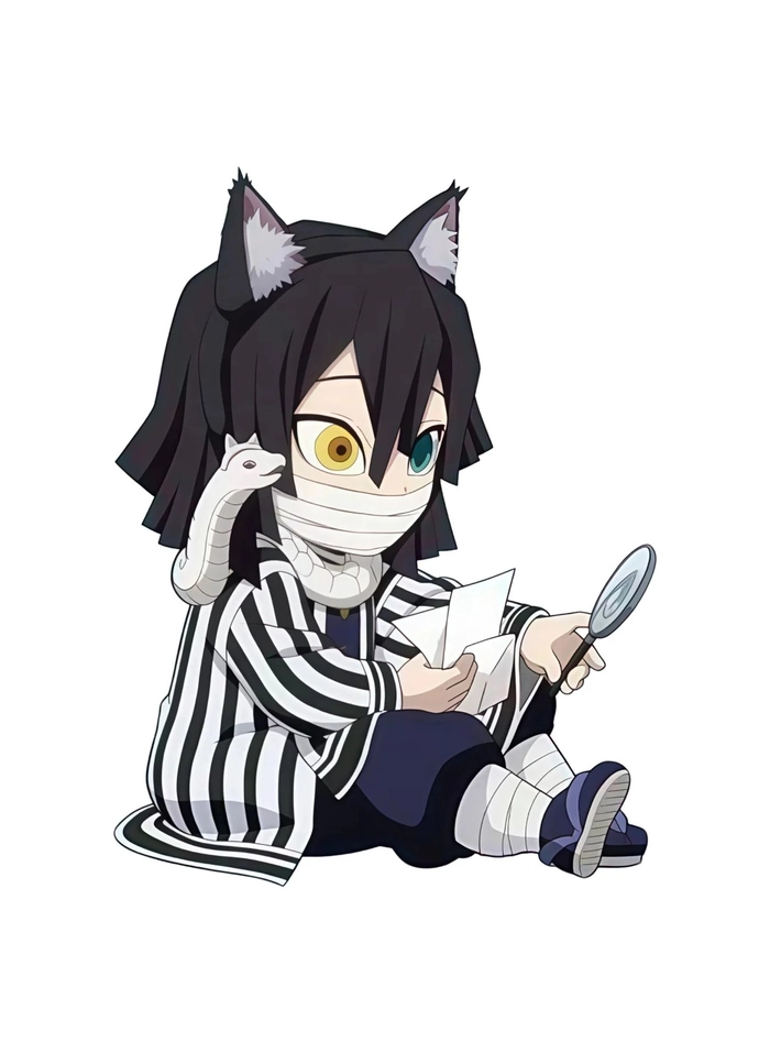 chibi Obanai biểu cảm cute