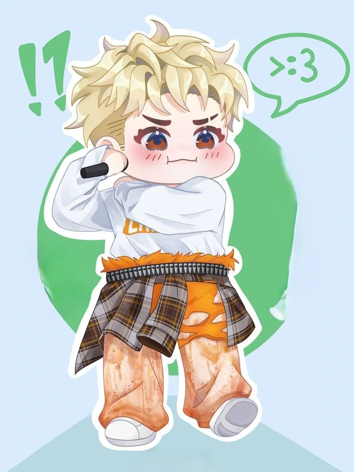 chibi Pháp Kiều mini pose dễ thương