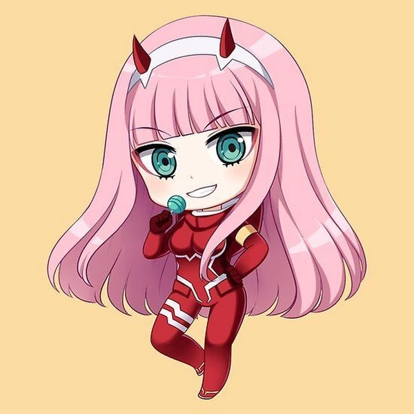 chibi Zero Two cute dễ thương