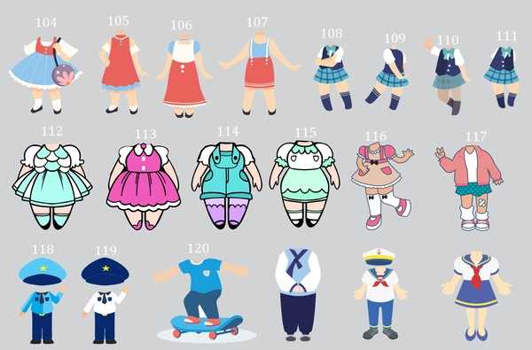 chibi ghép mặt bé gái với váy hồng