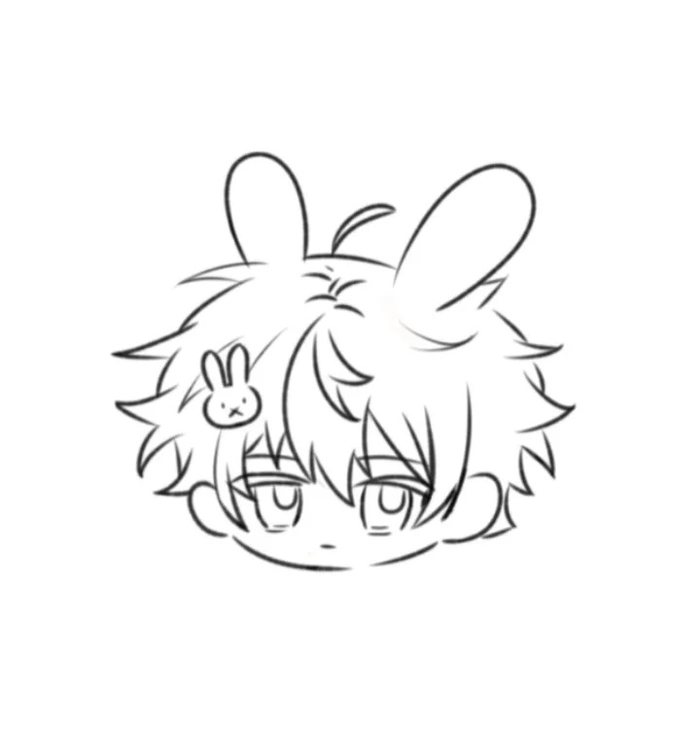 chibi sketch mini style dễ thương