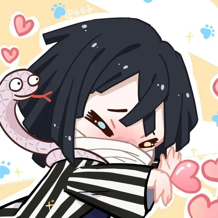 cute Obanai chibi mini illustration