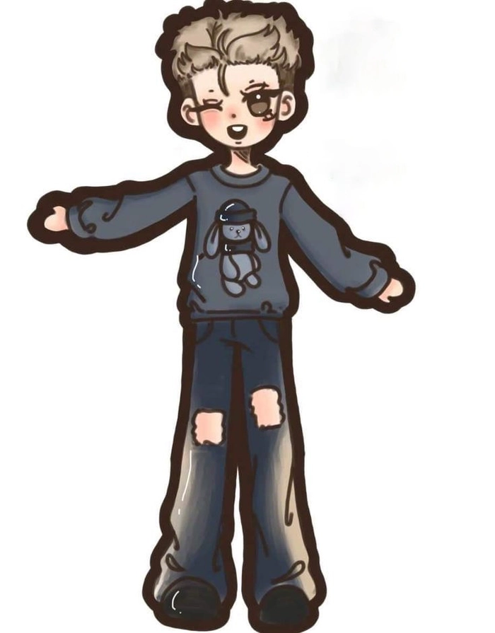 cute Pháp Kiều chibi illustration