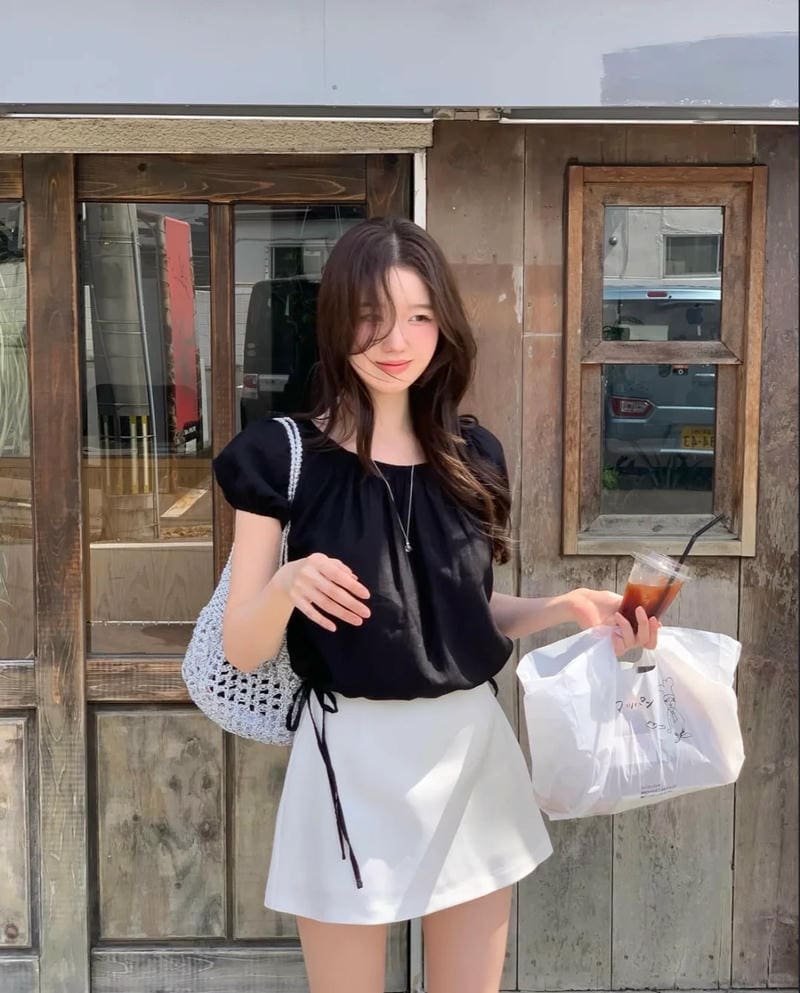 gái xinh hàn váy ngắn cực đáng yêu