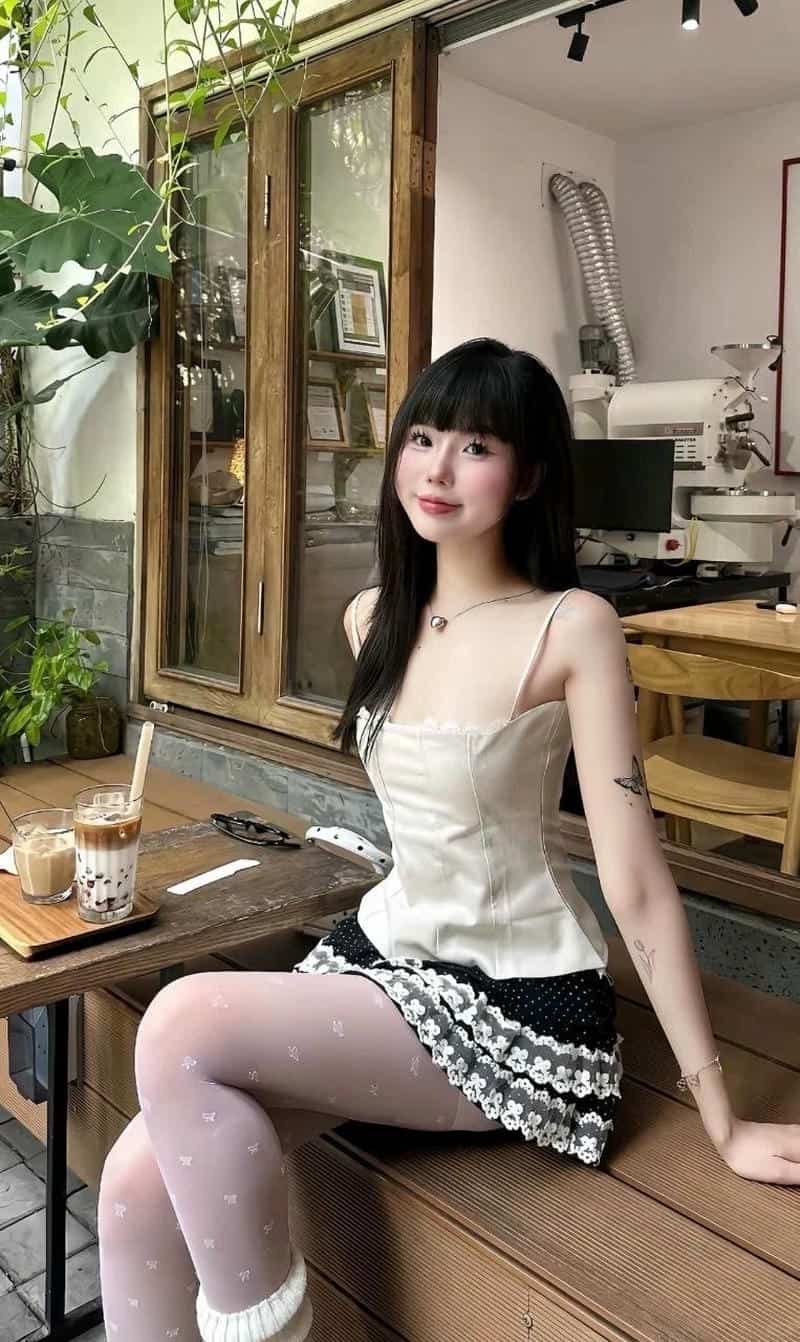 gái xinh hàn váy ngắn ngọt ngào