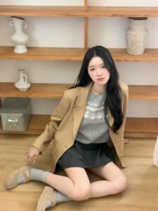 gái xinh hàn váy ngắn trẻ trung