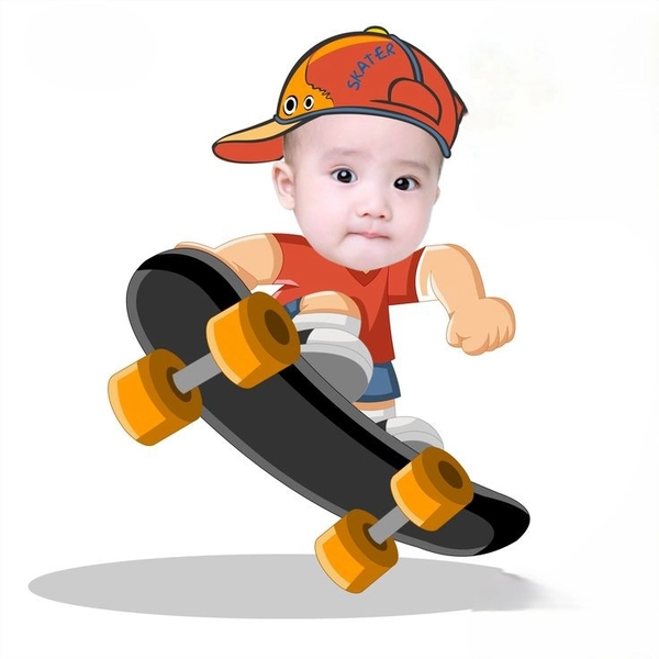 ghép mặt chibi cho bé cực dễ thương