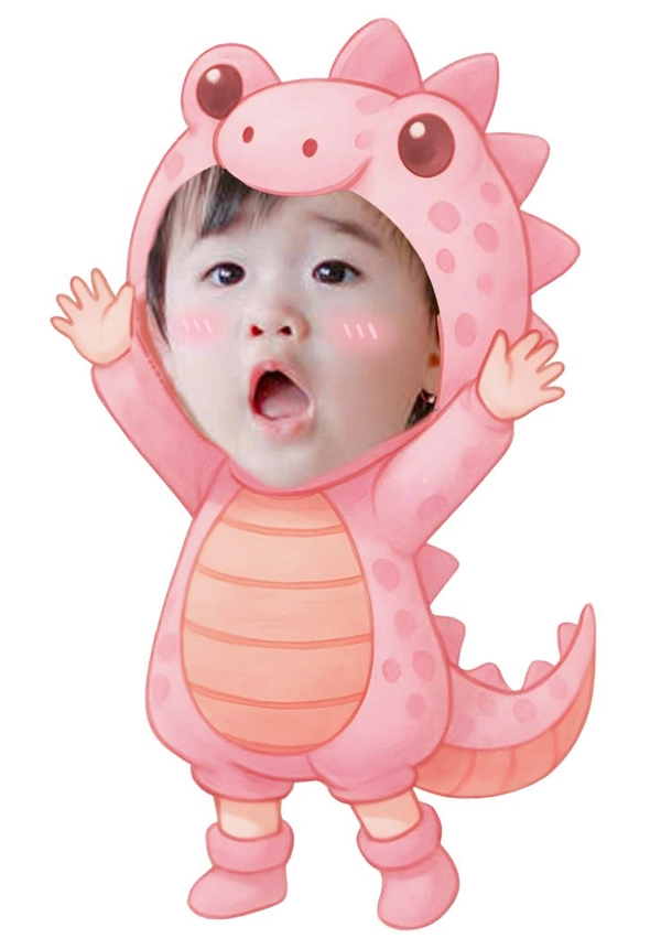 ghép mặt chibi cho bé full body cute