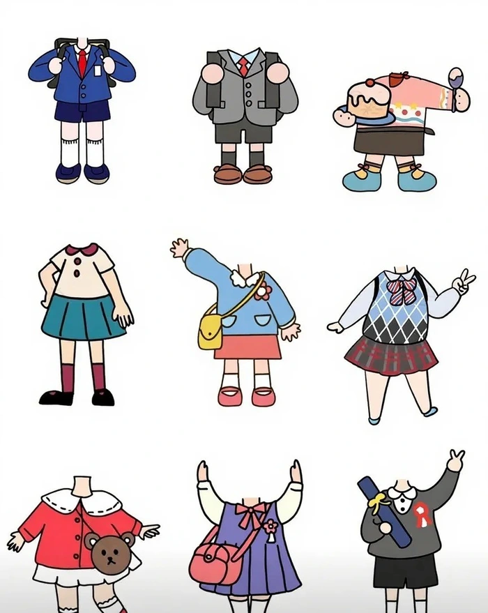 ghép mặt chibi cute full body