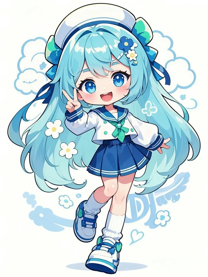 hình ảnh cô gái chibi
