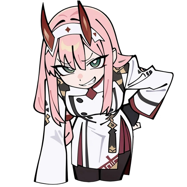 hình chibi Zero Two cute anime