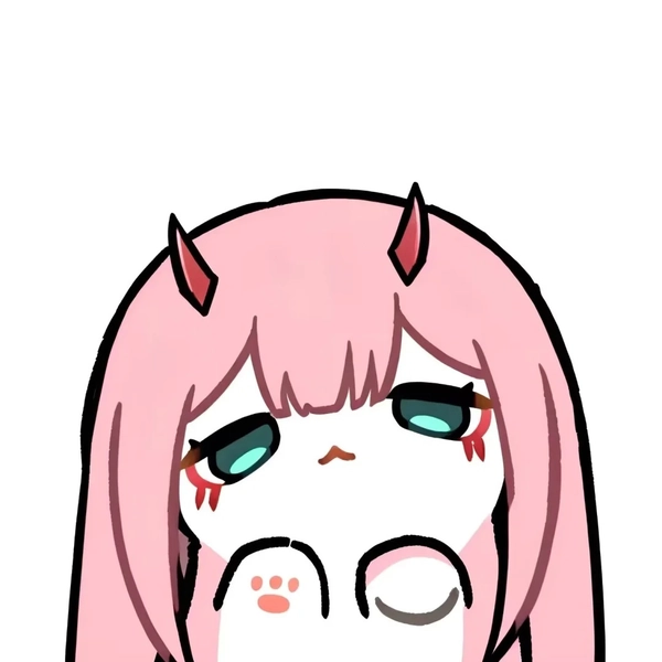 hình chibi Zero Two dễ vẽ cho mạng xã hội