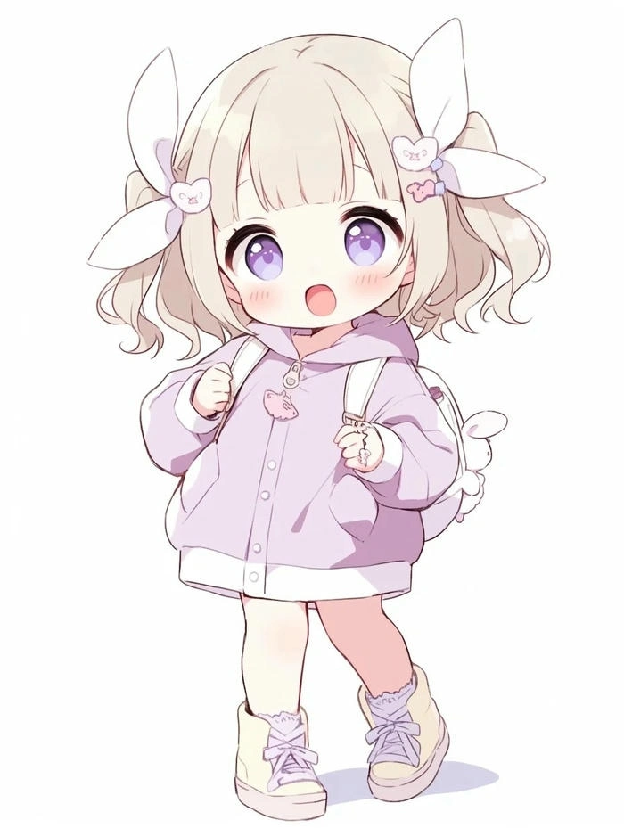 hình chibi cô gái dễ thương