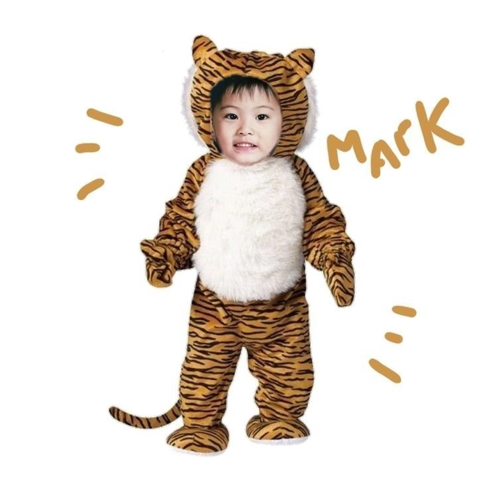 hình chibi ghép mặt bé hóa siêu nhân