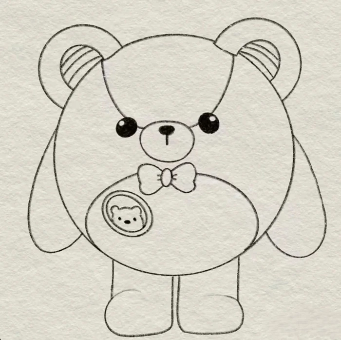 hình chibi outline vui nhộn