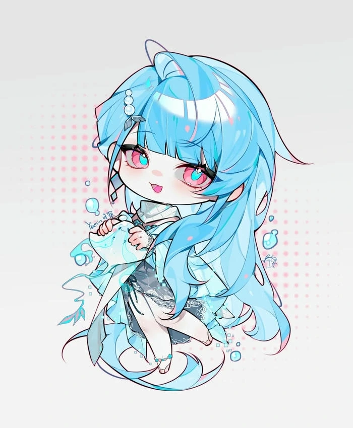 hình cô gái chibi cute dễ vẽ