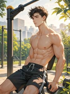 hình trai đẹp 6 múi anime