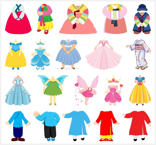 mẫu ảnh chibi ghép mặt bé gái đáng yêu như búp bê