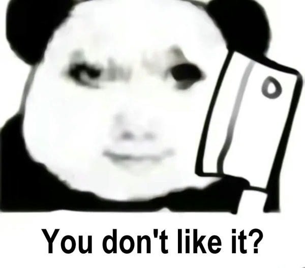 meme con gấu trúc