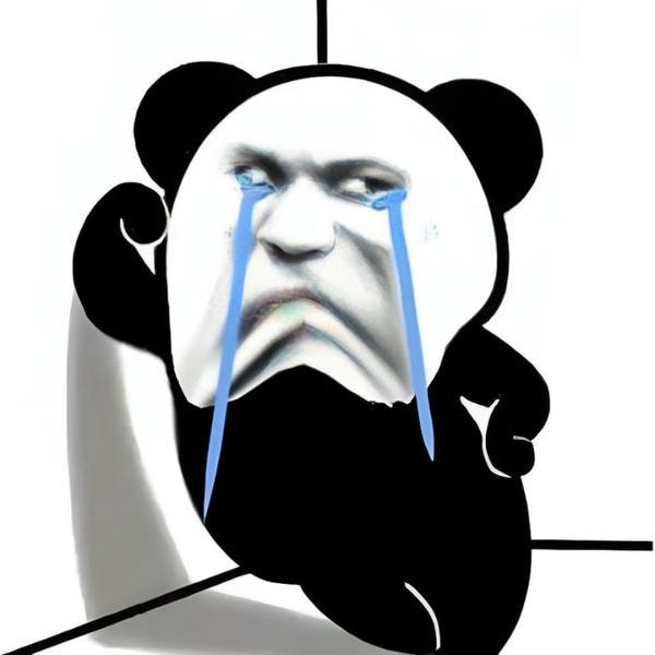 meme khóc gấu khóc dài