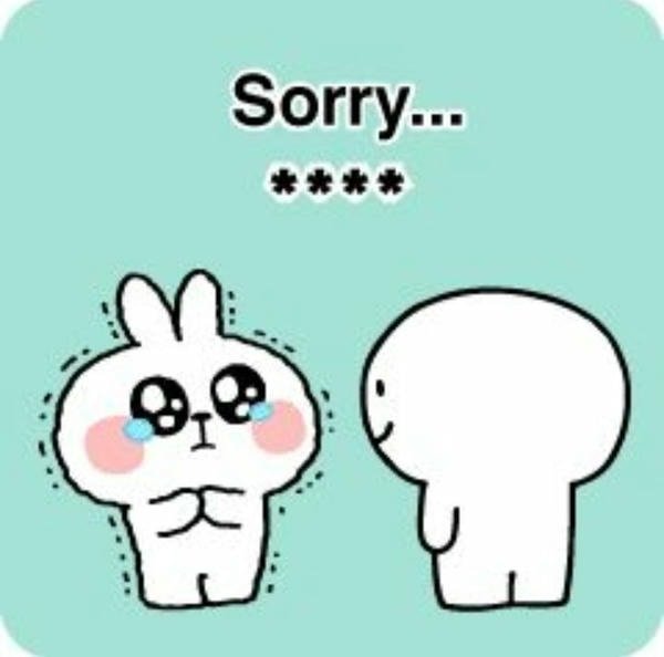 meme xin lỗi sorry