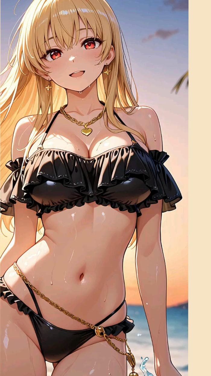 nhân vật nữ anime đồ bơi