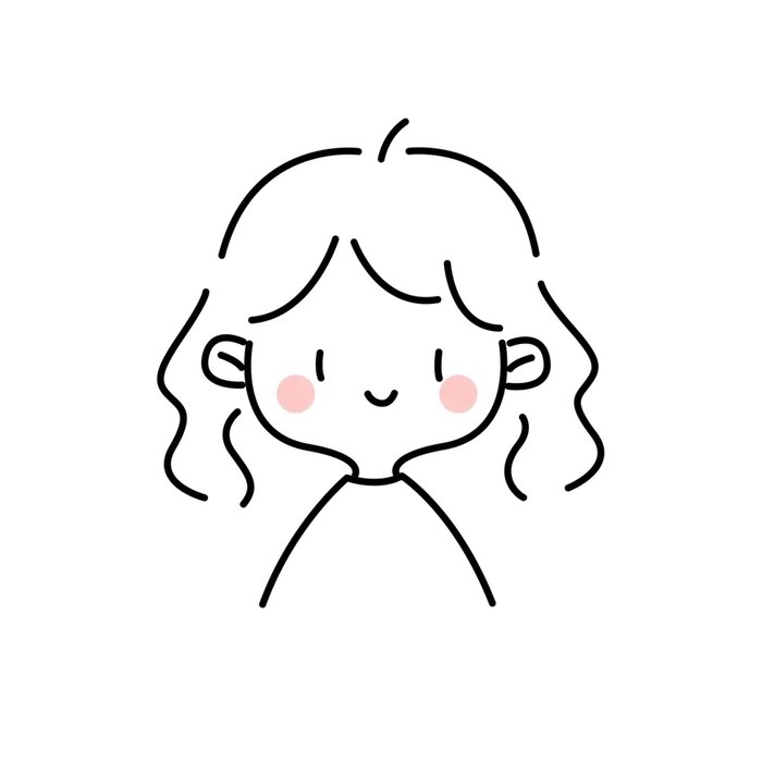 vảnh chibi không màu tone pastel