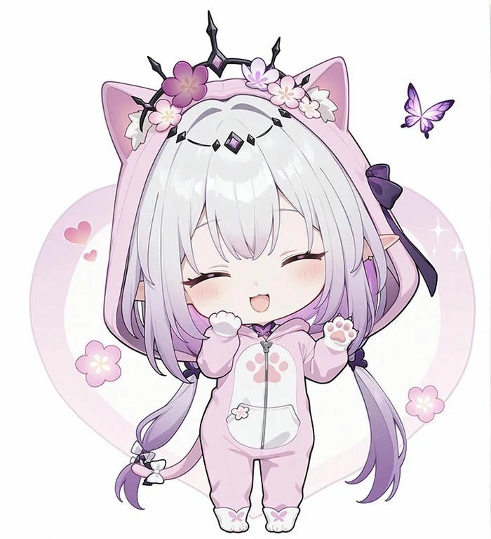 vẽ hình cô gái chibi cute