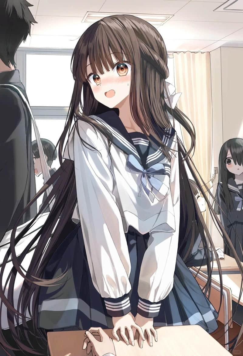 Ảnh mạng anime nữ học sinh