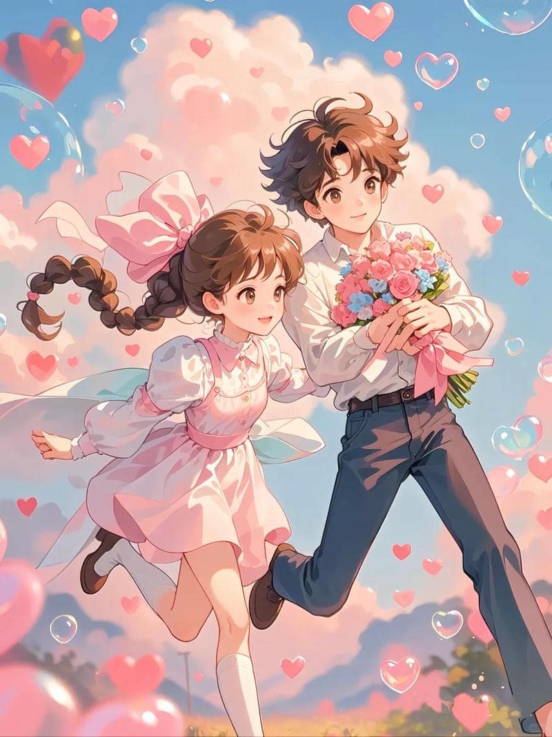 Avatar cặp đôi anime dễ thương