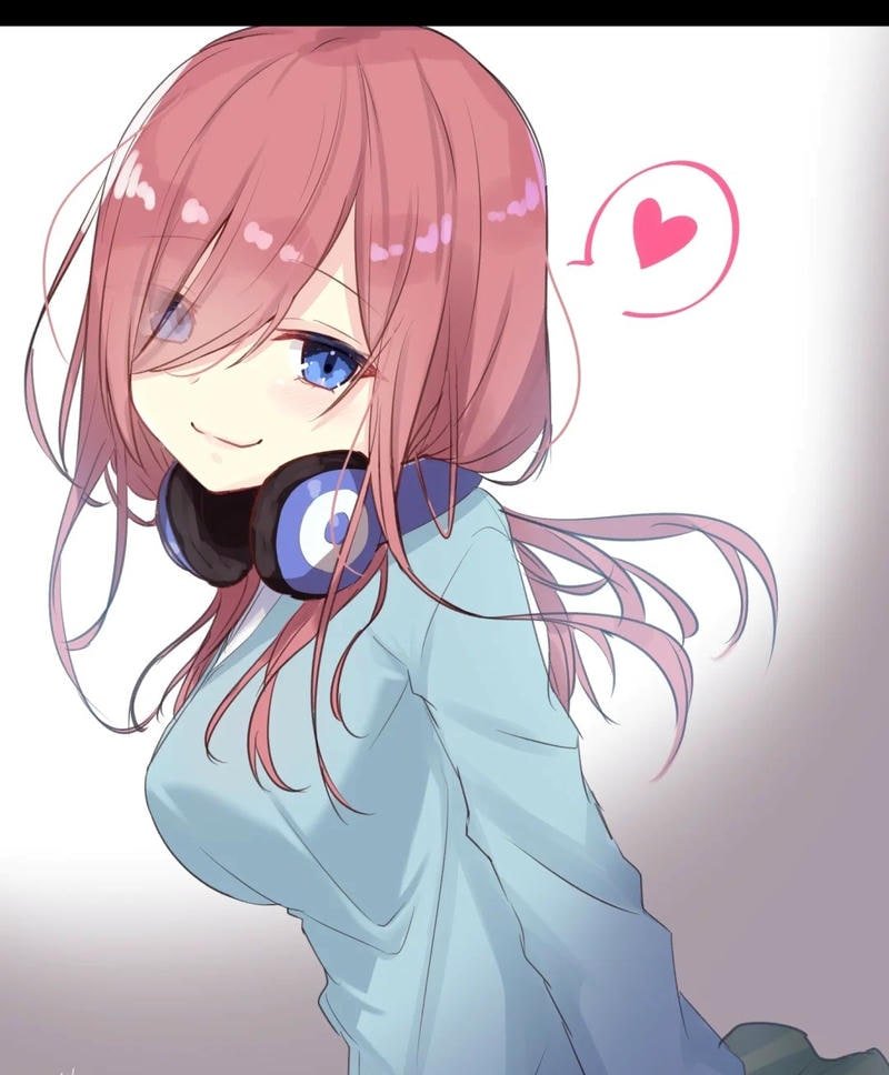 Avatar miku nakano phong cách nhẹ