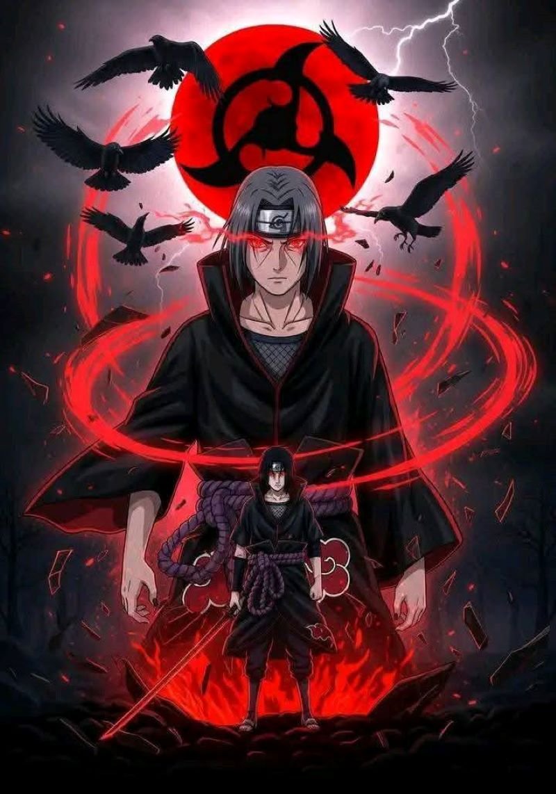 Chụp ảnh itachi góc nhìn anime