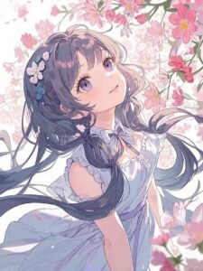 Chụp hình ảnh anime gái xinh đáng yêu