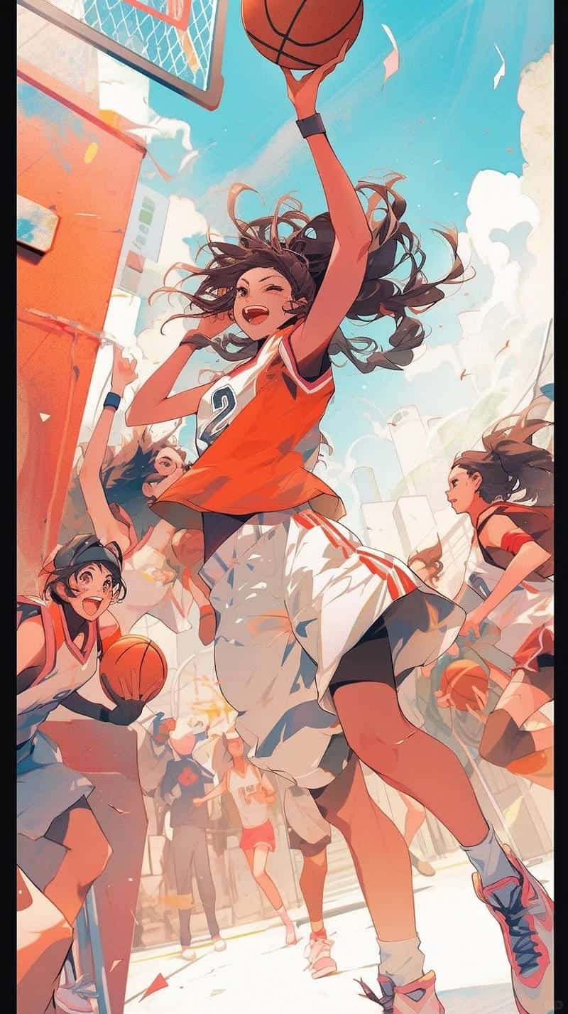 Chụp hình anime bóng rổ