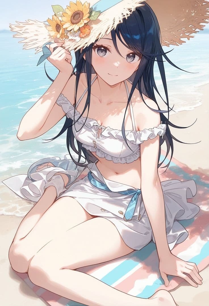 Gái xinh anime mặc bikini sexy