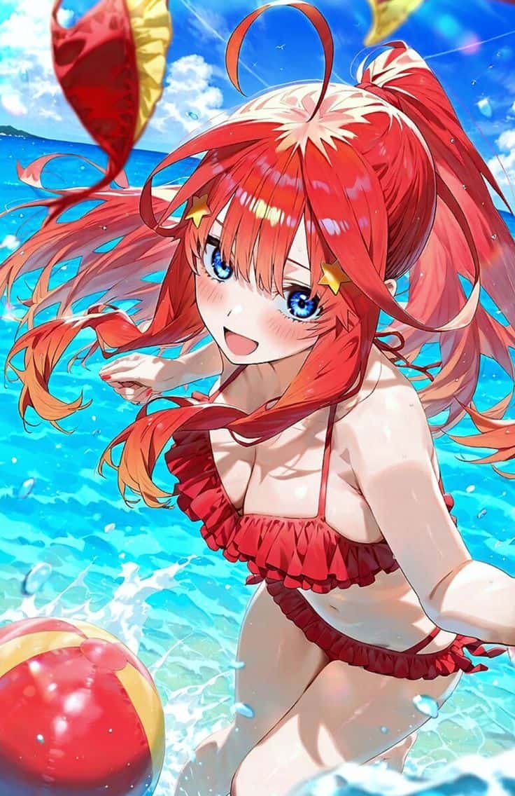 Gái xinh anime mặc bikini