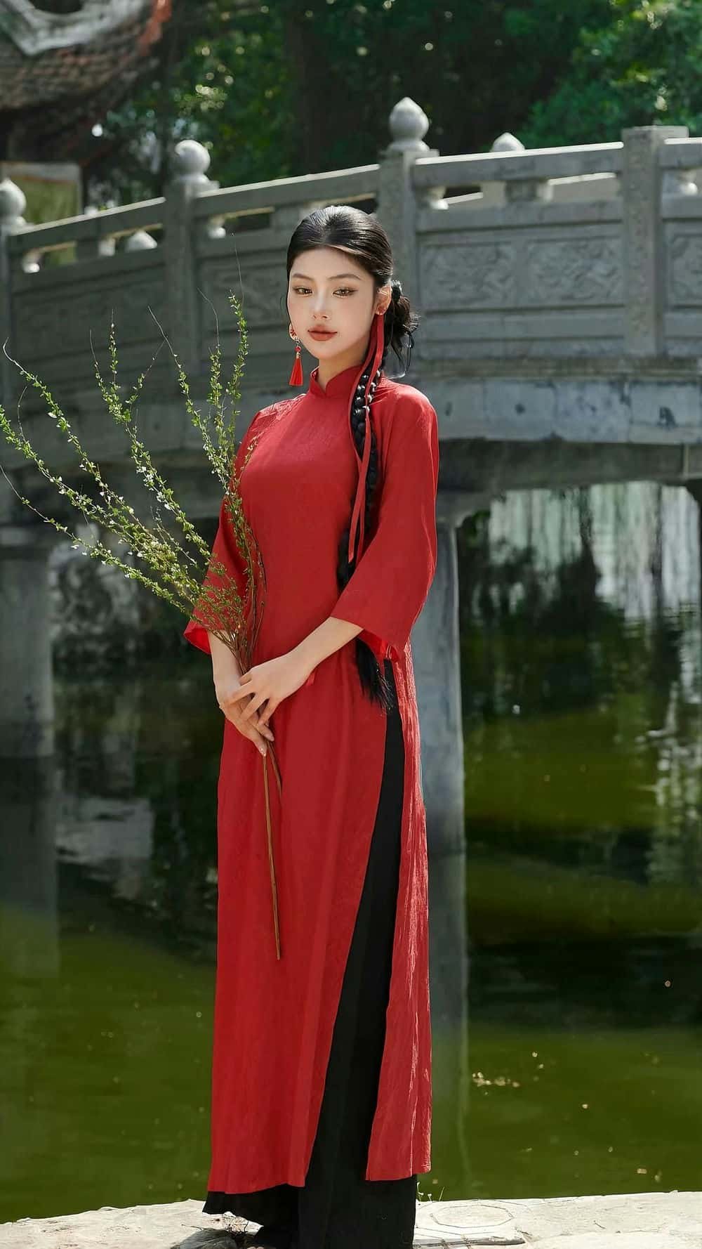 Gái xinh áo dài Việt.