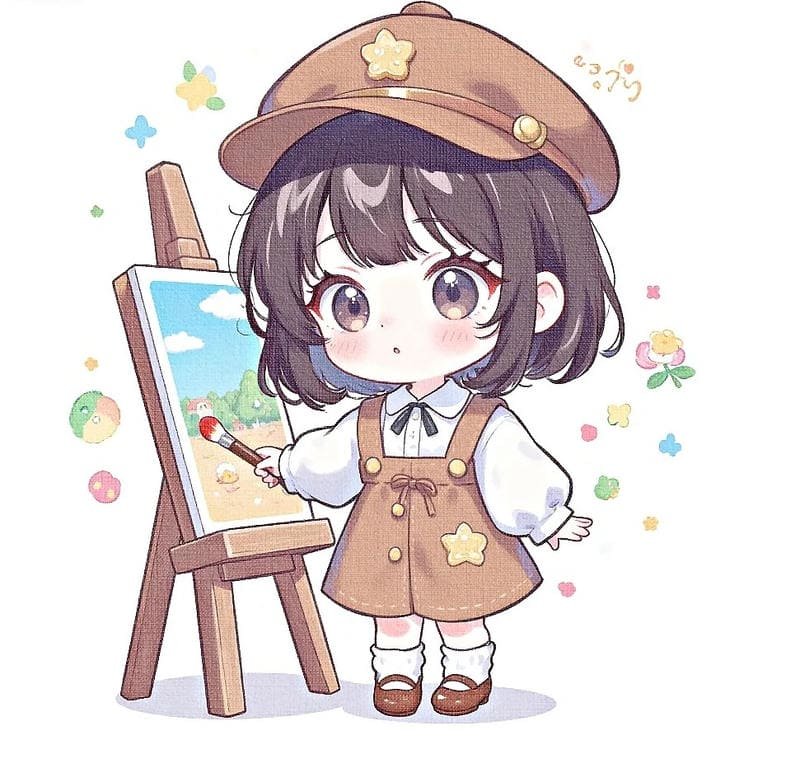 Hình avatar ảnh anime chibi đáng yêu