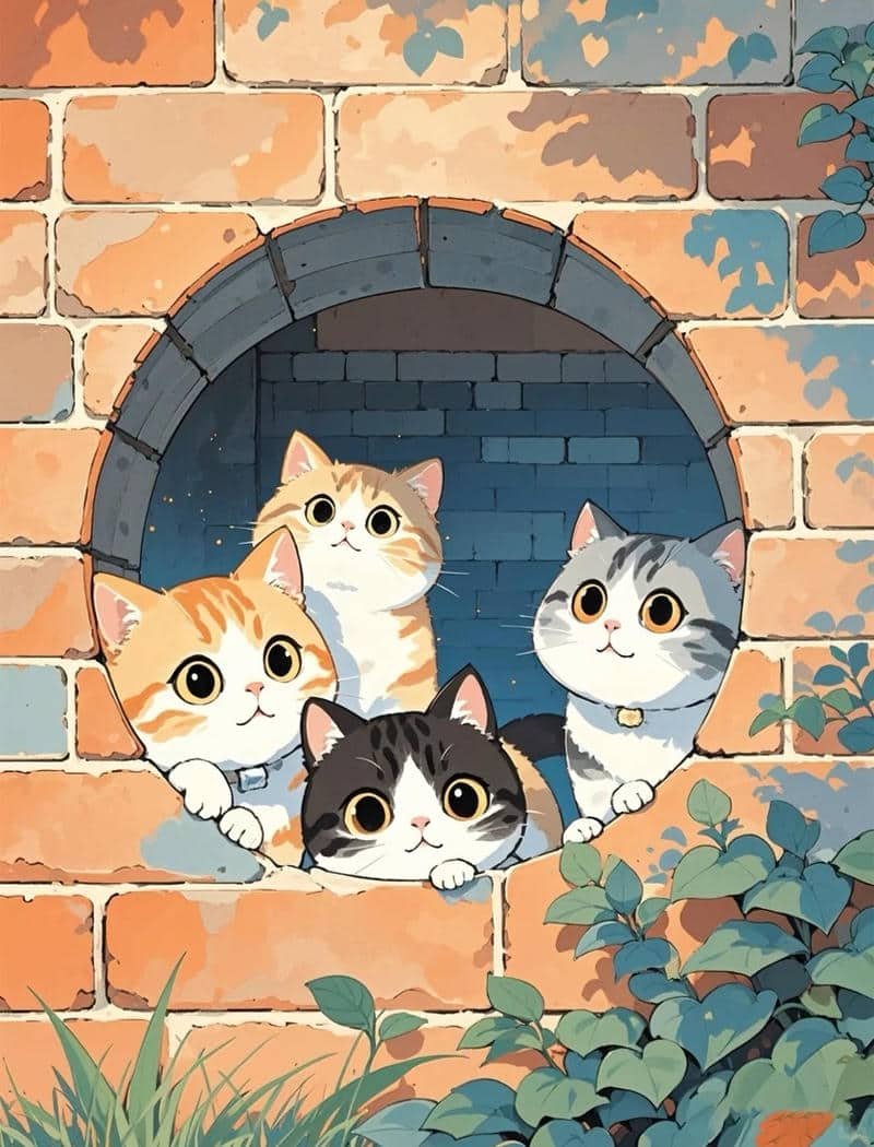 Hình avatar mèo anime độc đáo