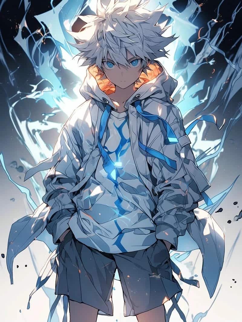 Hình killua dáng đứng lạnh lùng