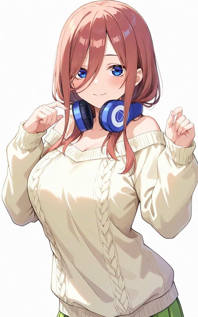 Hình nền miku nakano tối giản