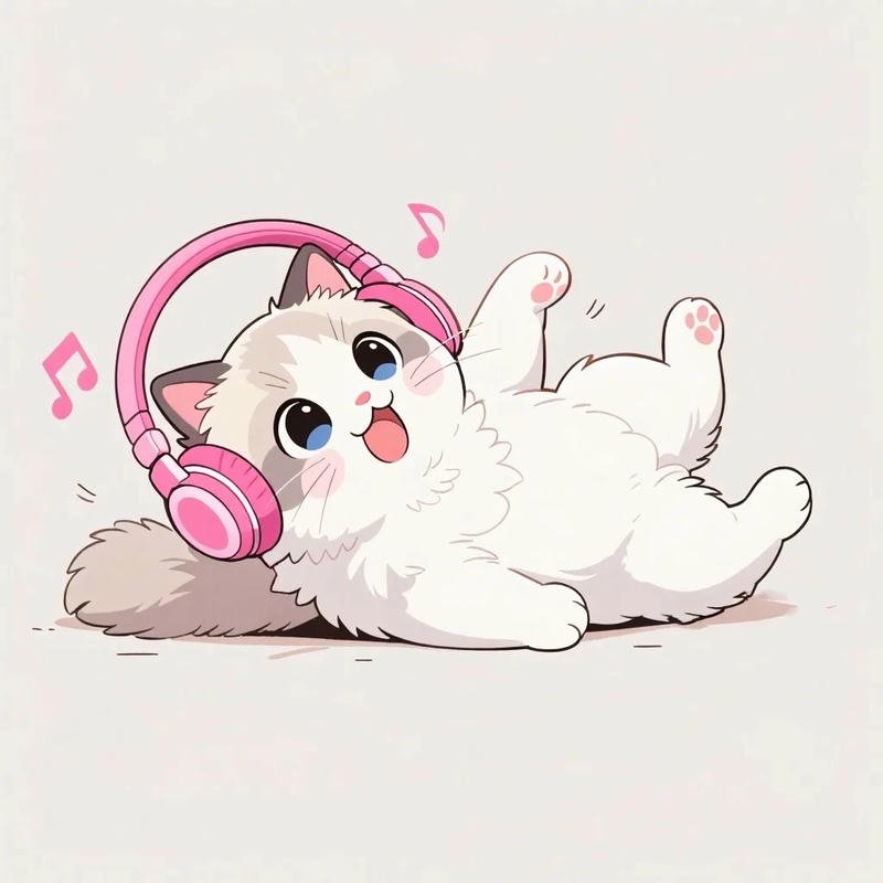 Loạt hình ảnh mèo anime sinh động